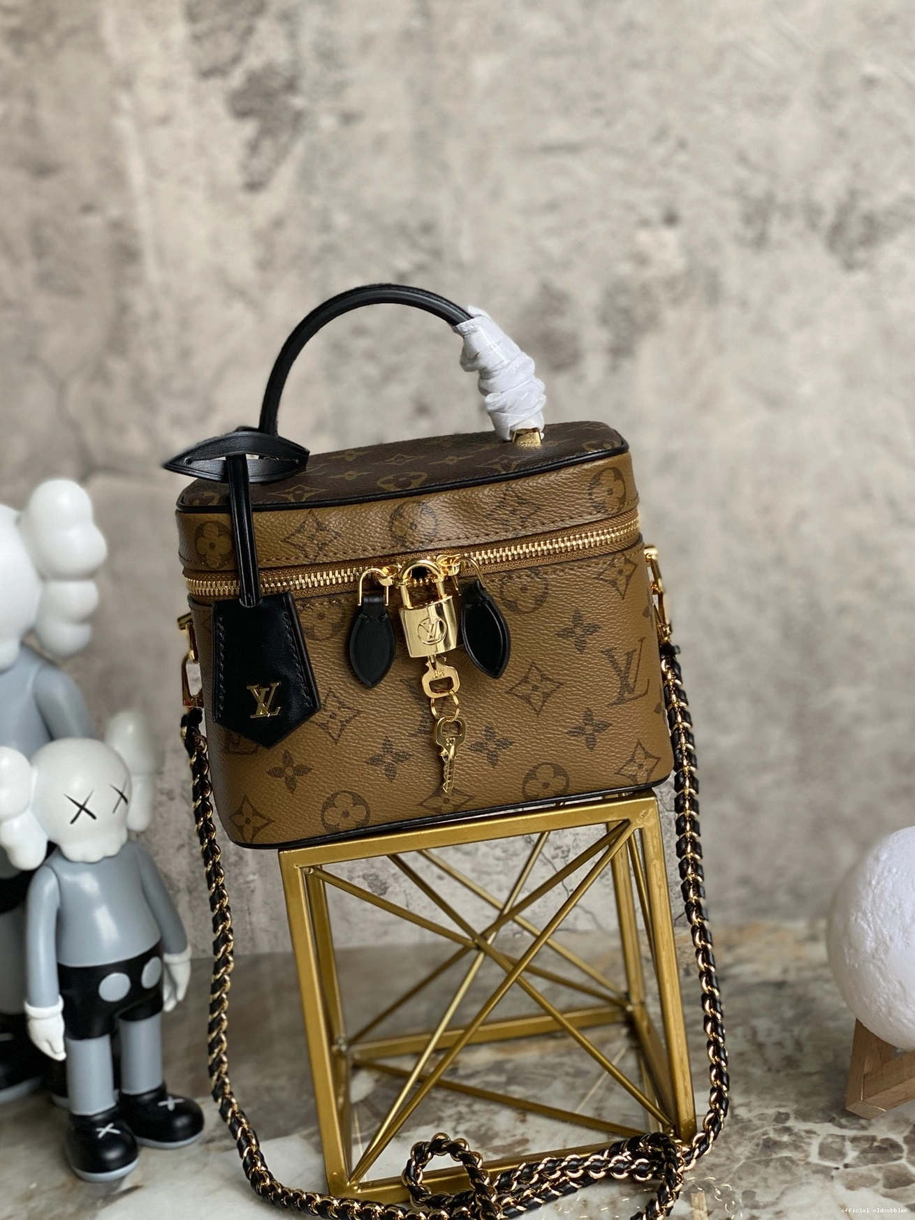 Official oldcobbler VUITTON VANITY PM LOUIS 0718